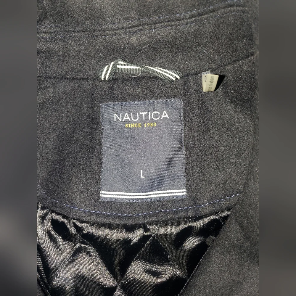 Nautica Double Breasted Peacoat Large - Picture 2 of 3